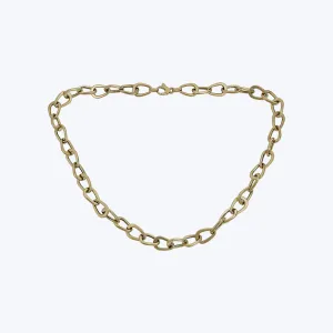 14K Yellow Gold Modern Link Necklace