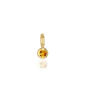 14KY Mini Citrine Charm