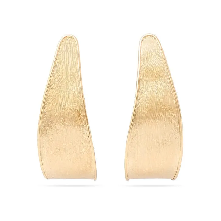 18K Lunaria Small Hoop Earrings - OB1760 Y