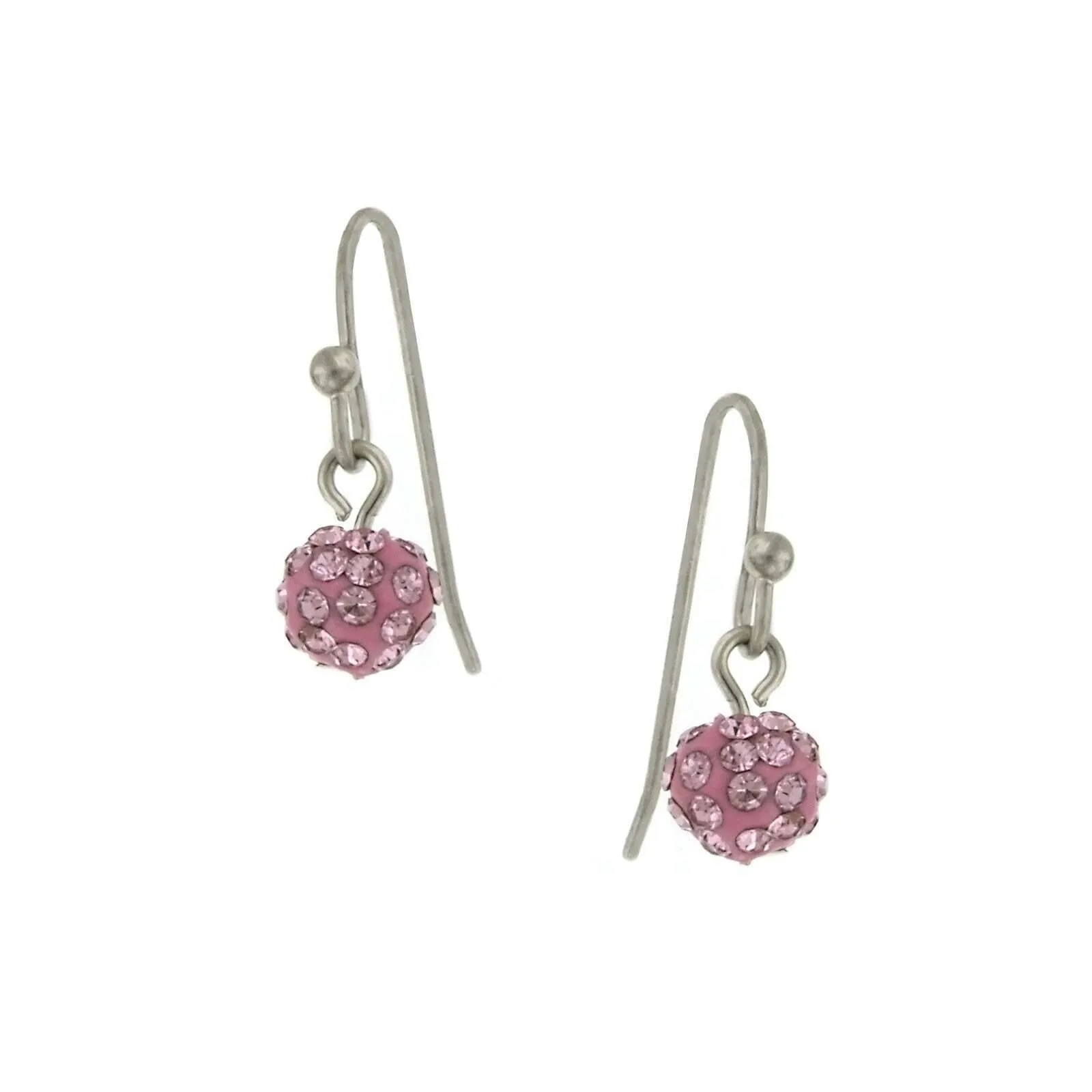 1928 Jewelry Crystal Fireball Pave 6mm Drop Earrings