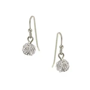 1928 Jewelry Crystal Fireball Pave 6mm Drop Earrings