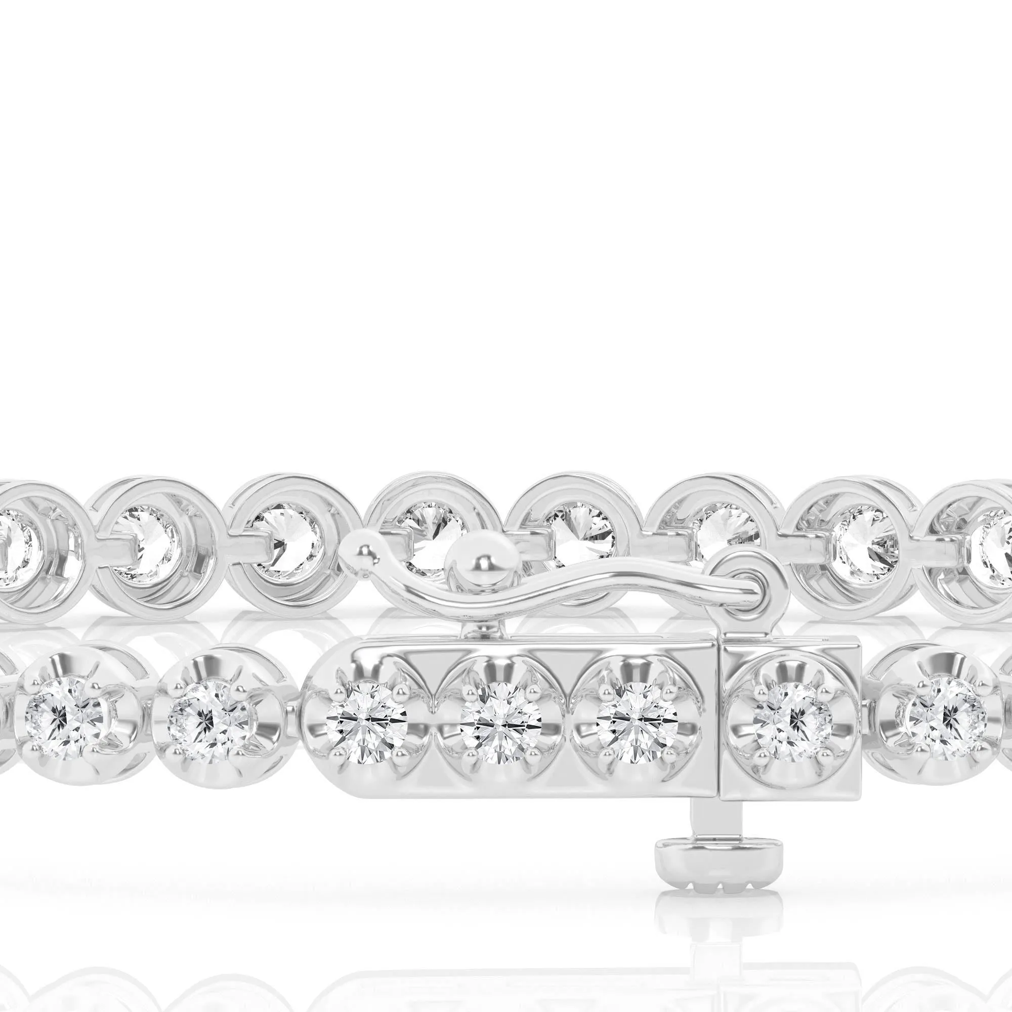 2.00 cttw Tennis Bracelet with Round Lab Diamond by Mercury Rings