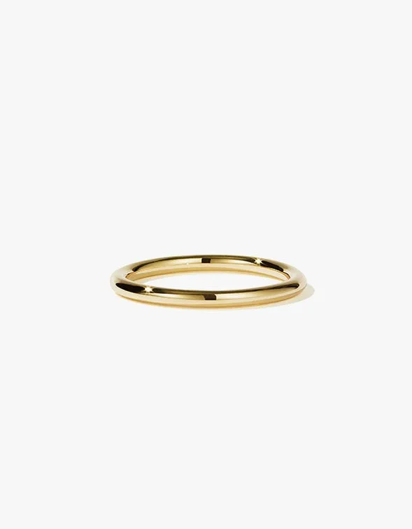 2mm Halo Band - Gold Plated