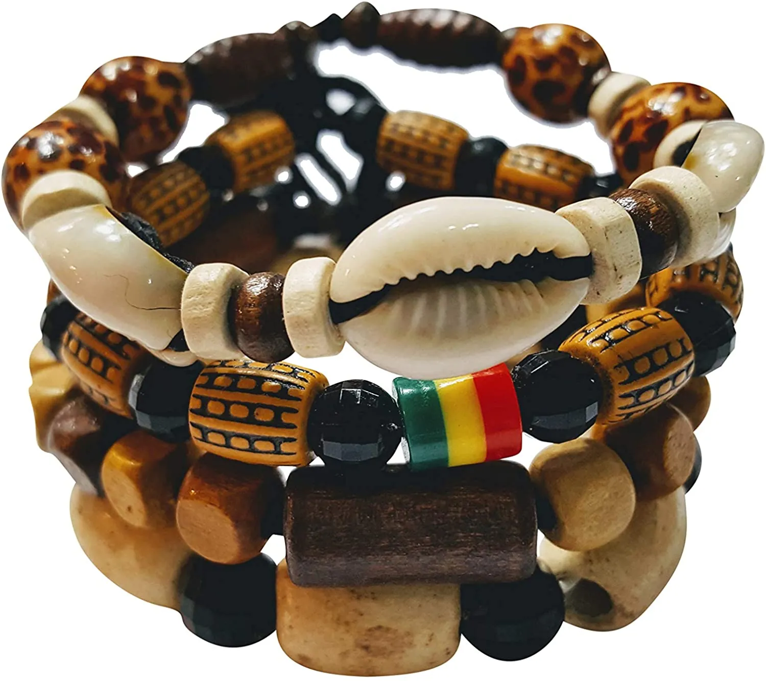 Adjustable Length Afrikan Bracelets and Necklaces for Men Women