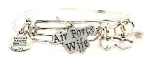 Air Force Wife Expandable Bangle Bracelet Set