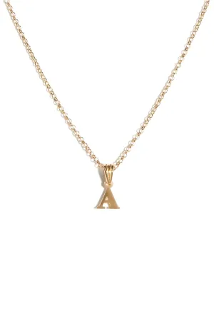 Alphabetic Pendant in Gold