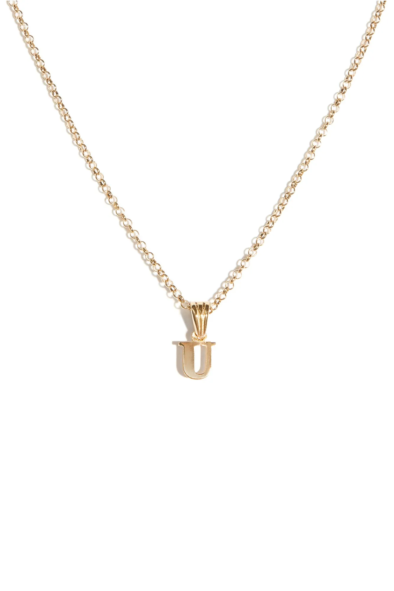 Alphabetic Pendant in Gold