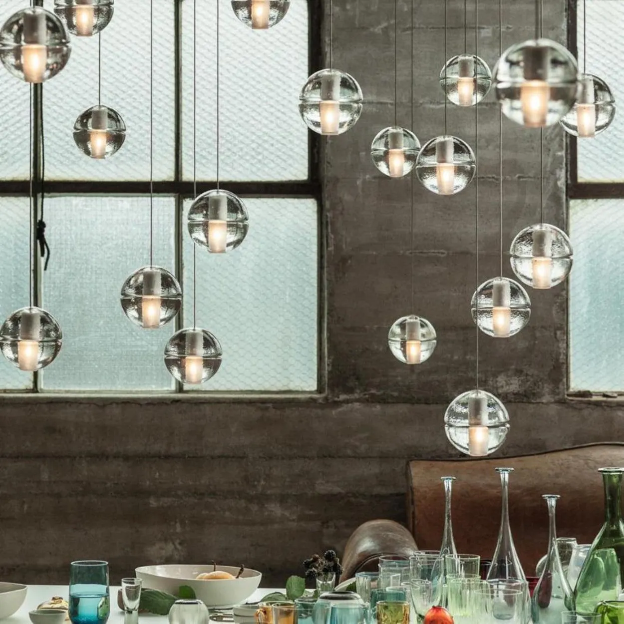 ANKUR GLASS BALL HANGING LIGHT