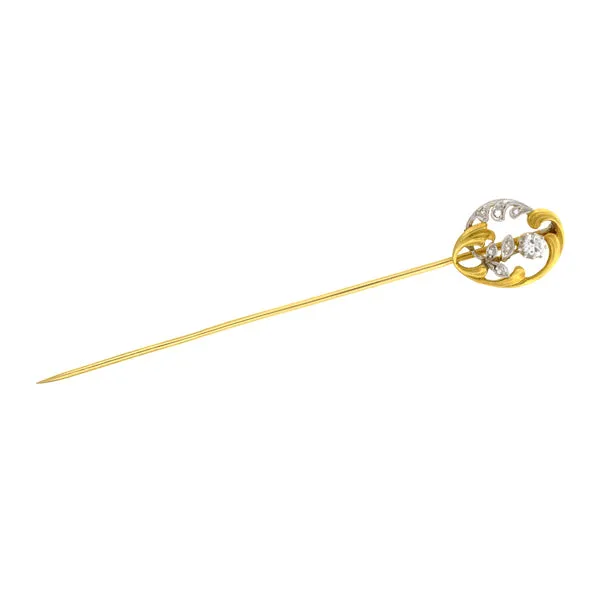 Art Nouveau Diamond Pin