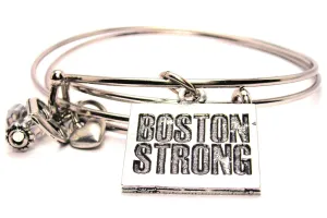 Boston Strong Expandable Bangle Bracelet Set