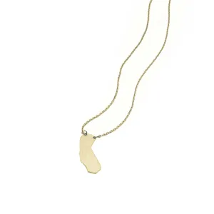 *California Solid Necklace - Gold