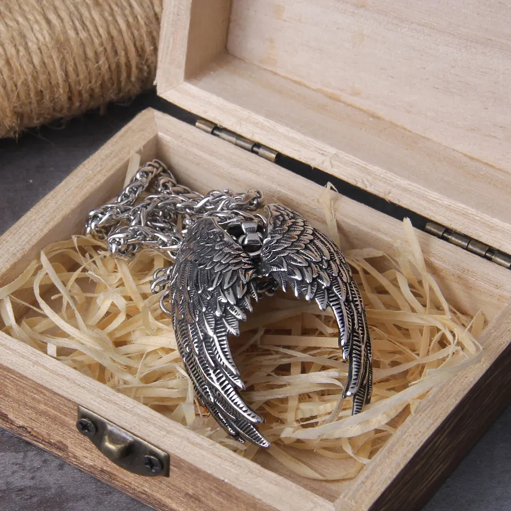 Classic Angel Wing Viking Necklace