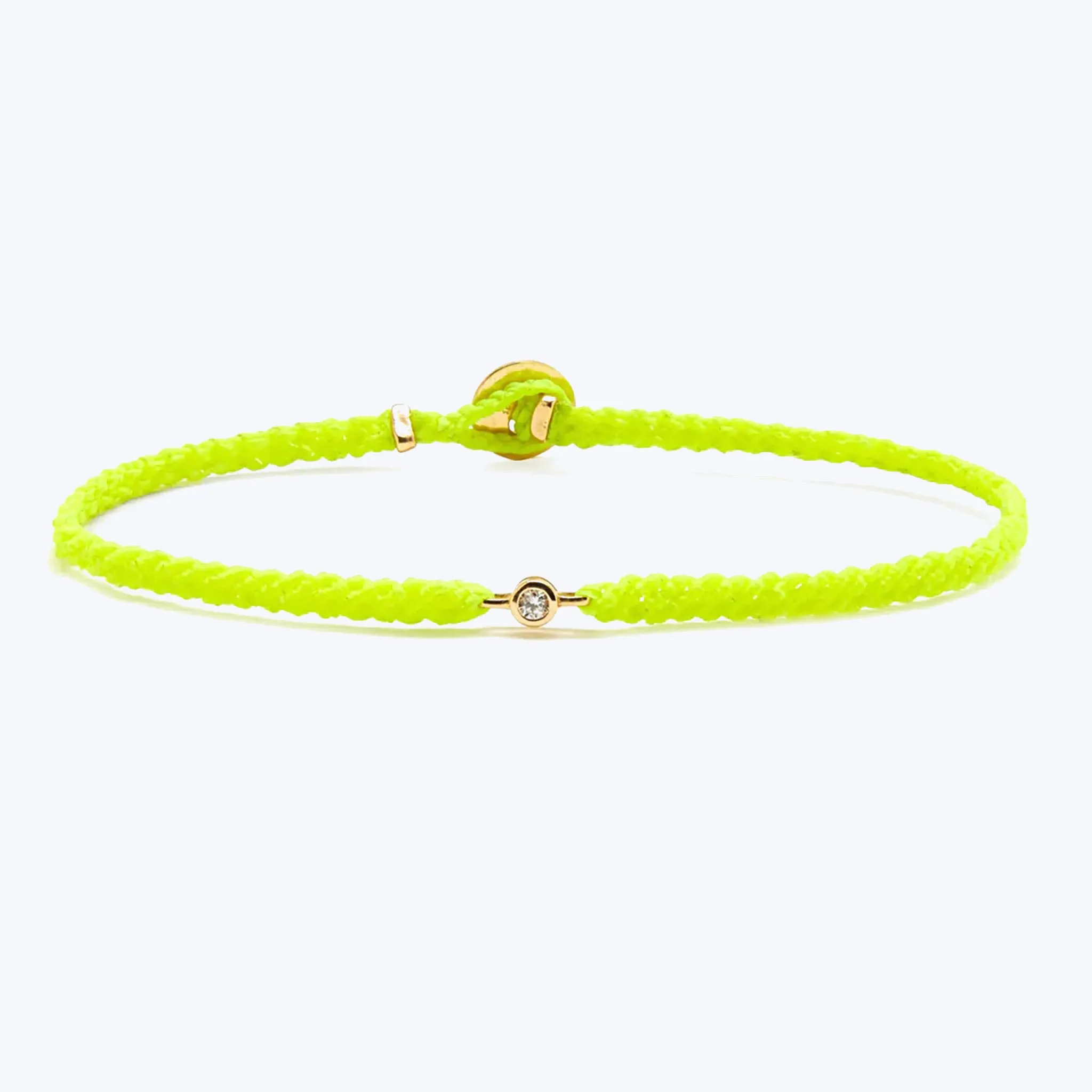 Classic Diamond Bracelet in Neon Yellow