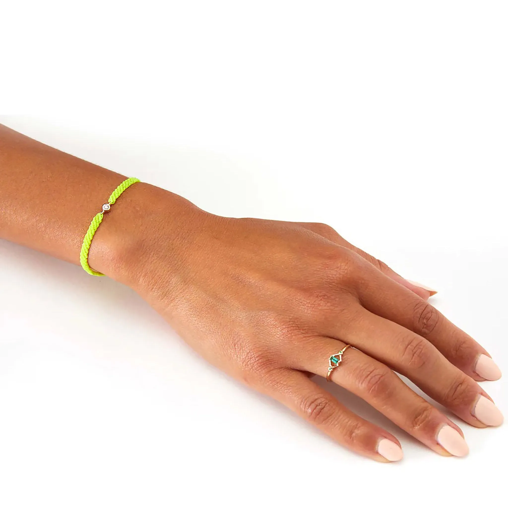 Classic Diamond Bracelet in Neon Yellow