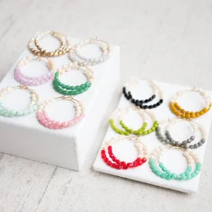 *Colorful 14K Gold Filled Hoops