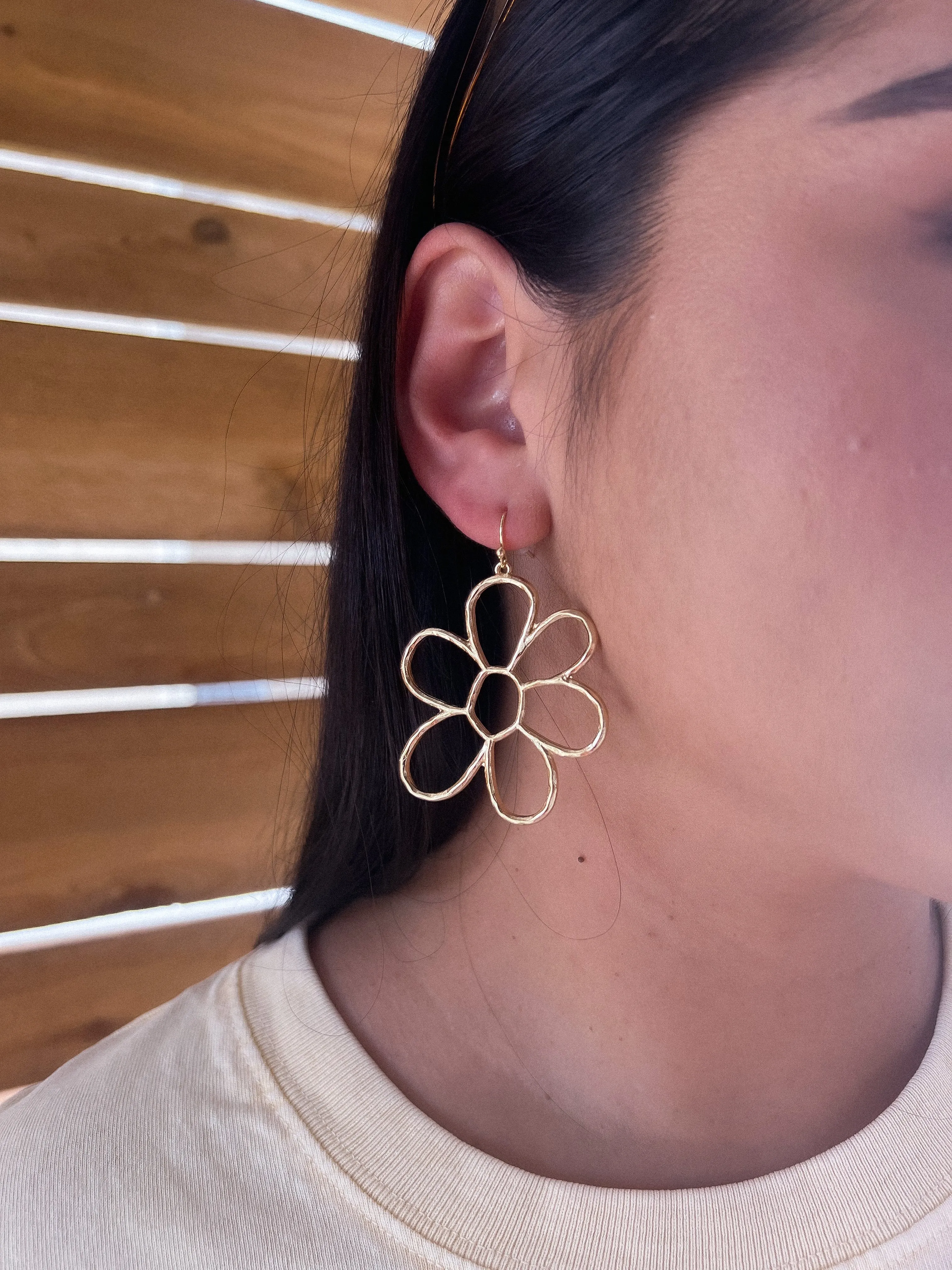 colorful fields flower earrings