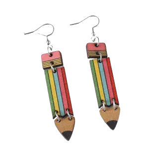 Colorful Pencil Earrings