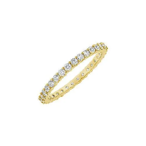 Diamond Eternity Bangle : 14K Yellow Gold 10.00 CT Diamonds