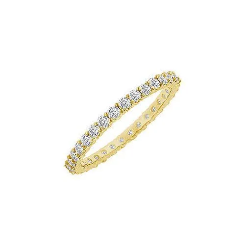 Diamond Eternity Bangle : 18K Yellow Gold - 10.00 CT Diamonds