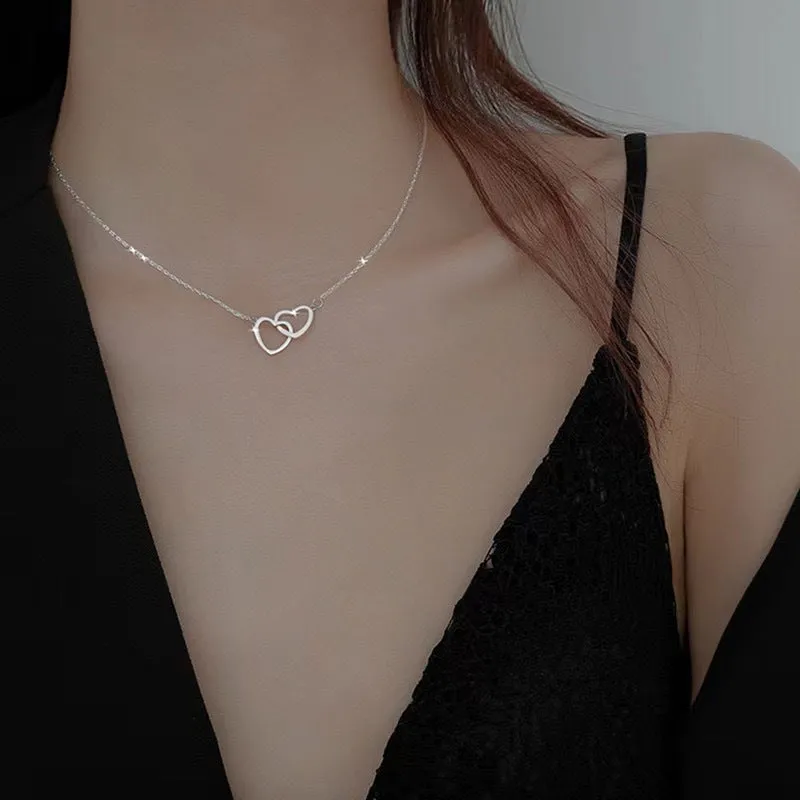 Double Heart Necklace