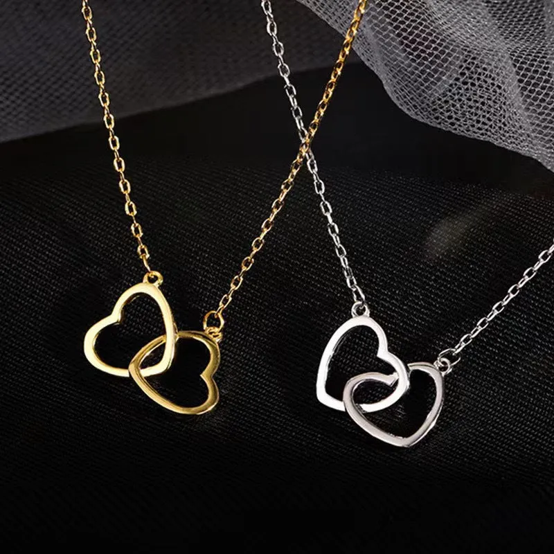 Double Heart Necklace