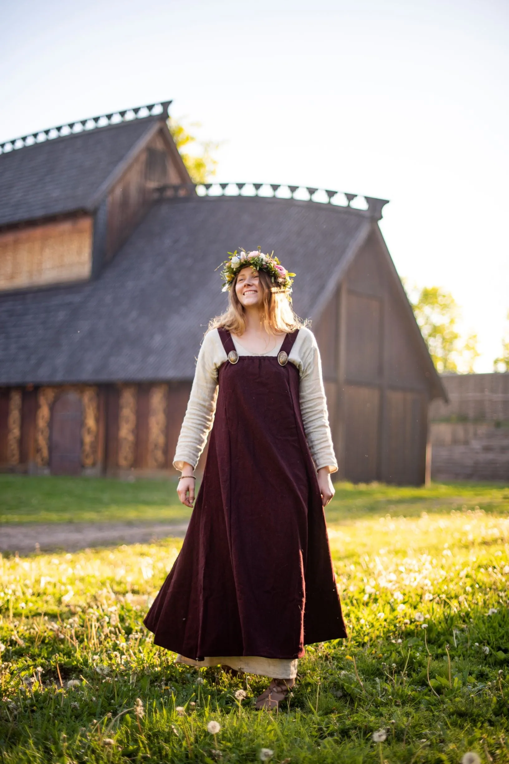 Draum Viking Apron Dress