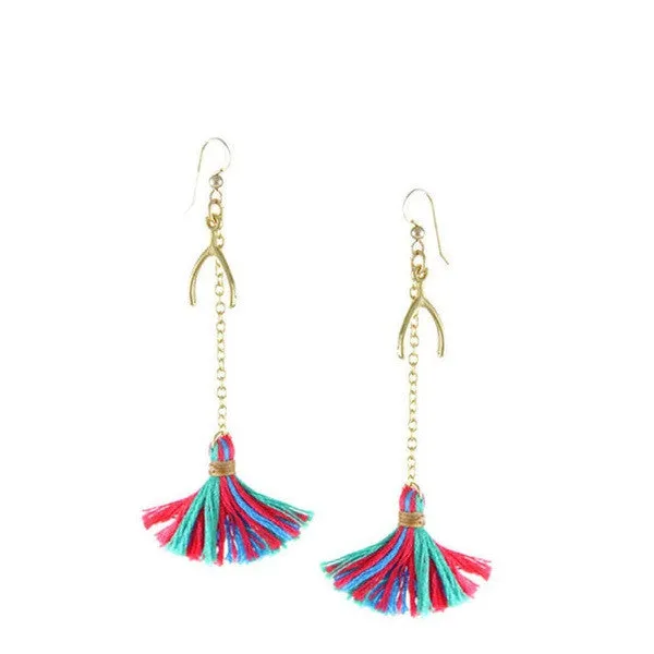 Ettika Heart Song with Wishbone Earring in Wild Berry