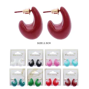 Fashion Colorful Earrings 2822R8 ( 12 units)