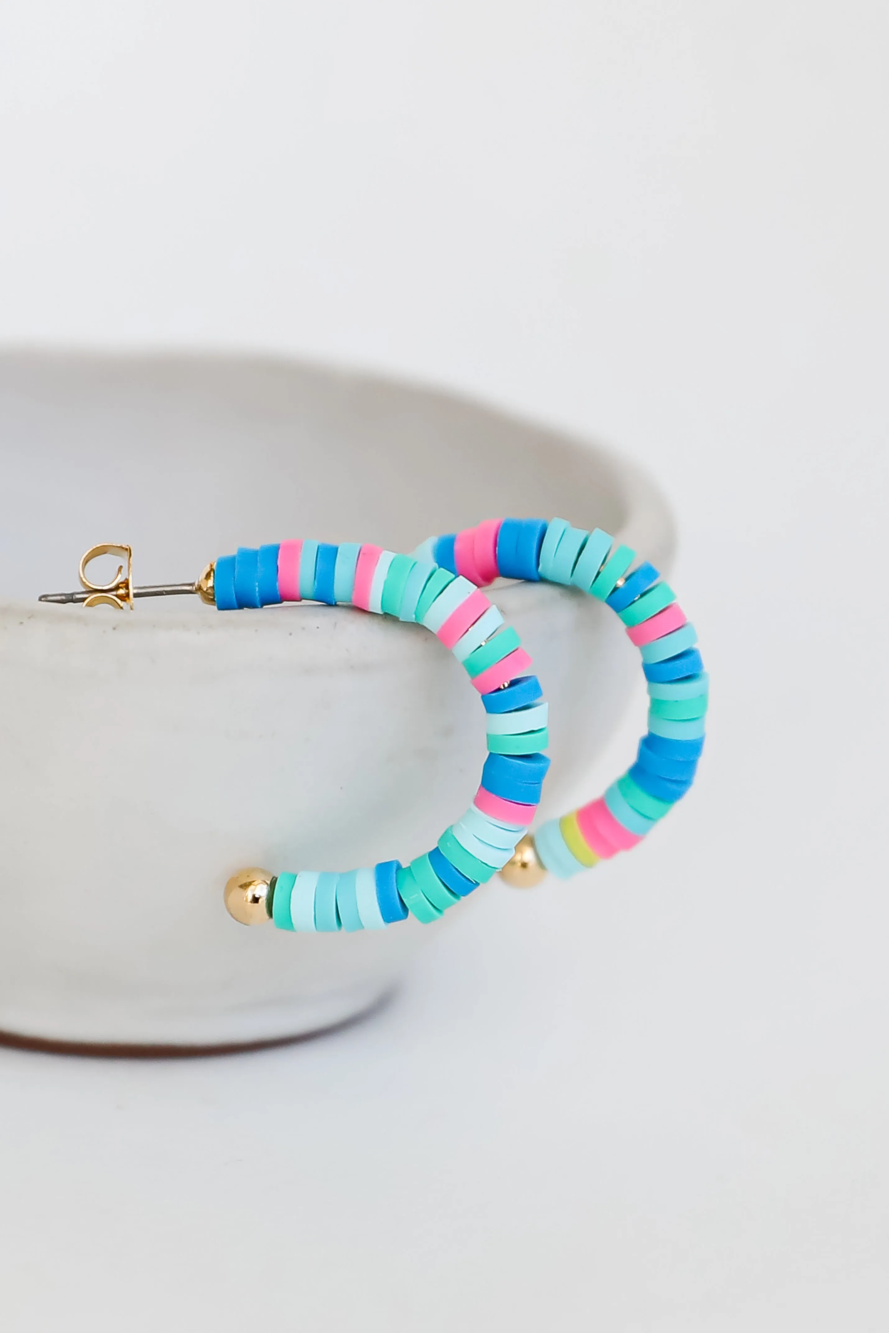 FINAL SALE - Lexi Beaded Hoop Earrings