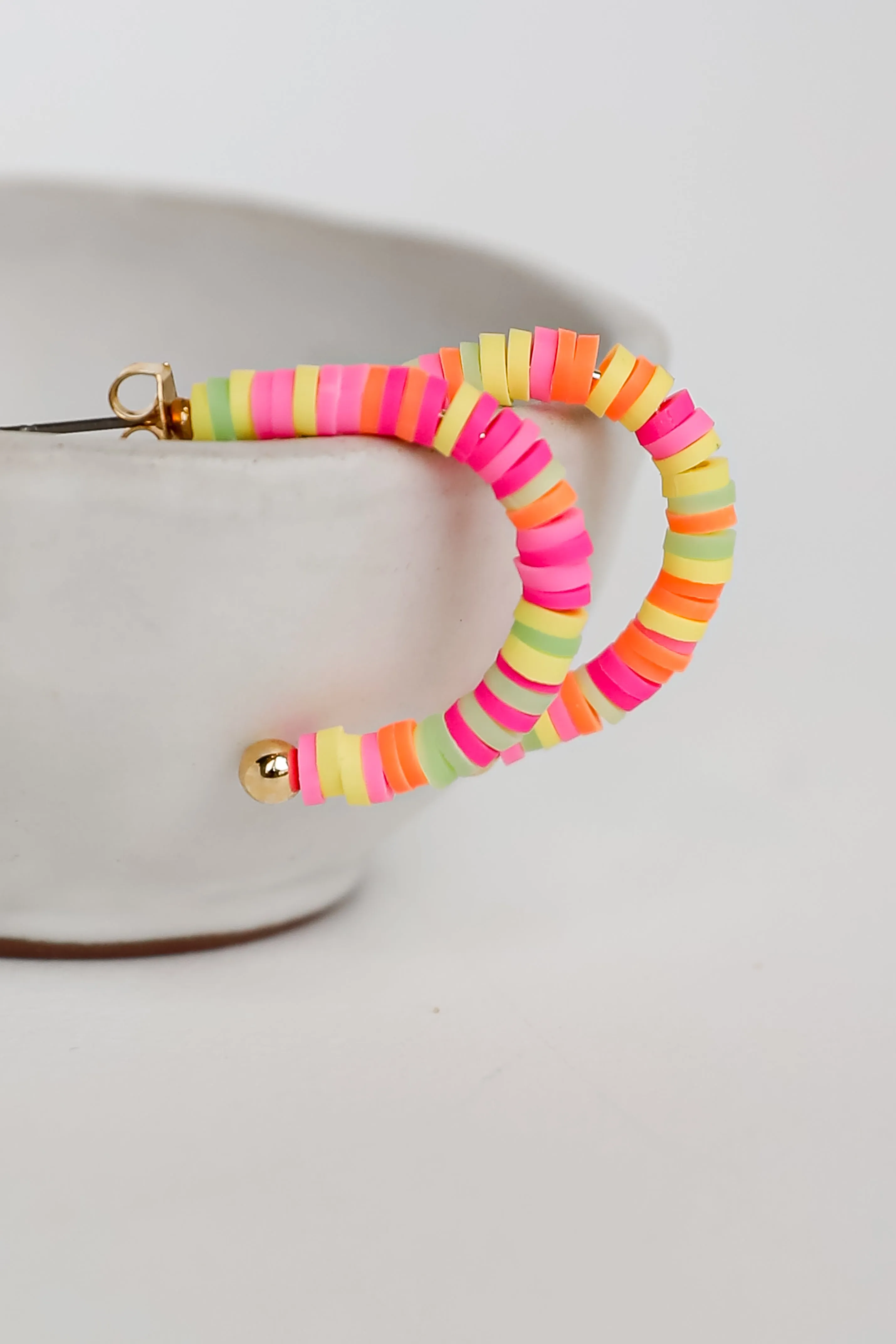 FINAL SALE - Lexi Beaded Hoop Earrings