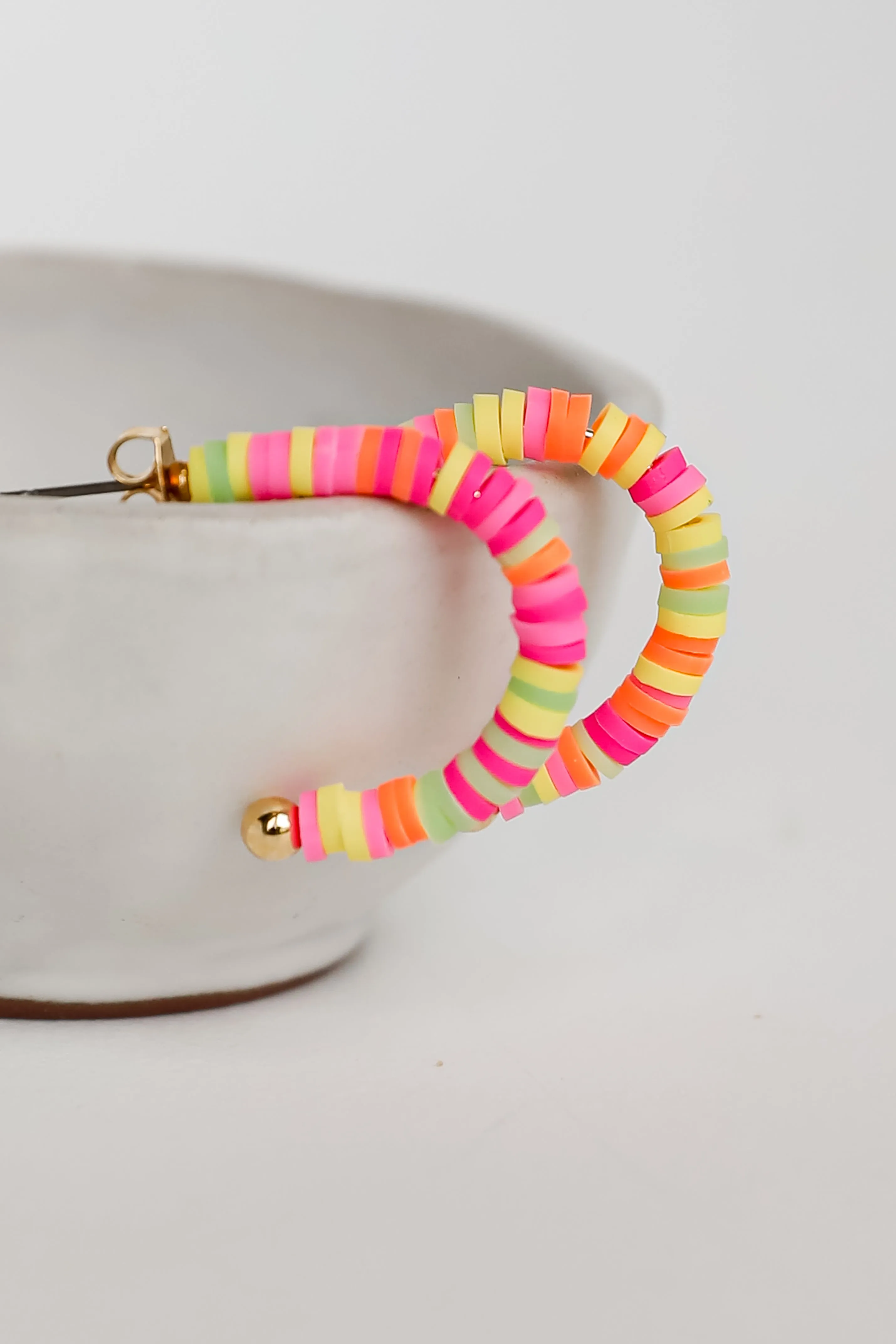 FINAL SALE - Lexi Beaded Hoop Earrings