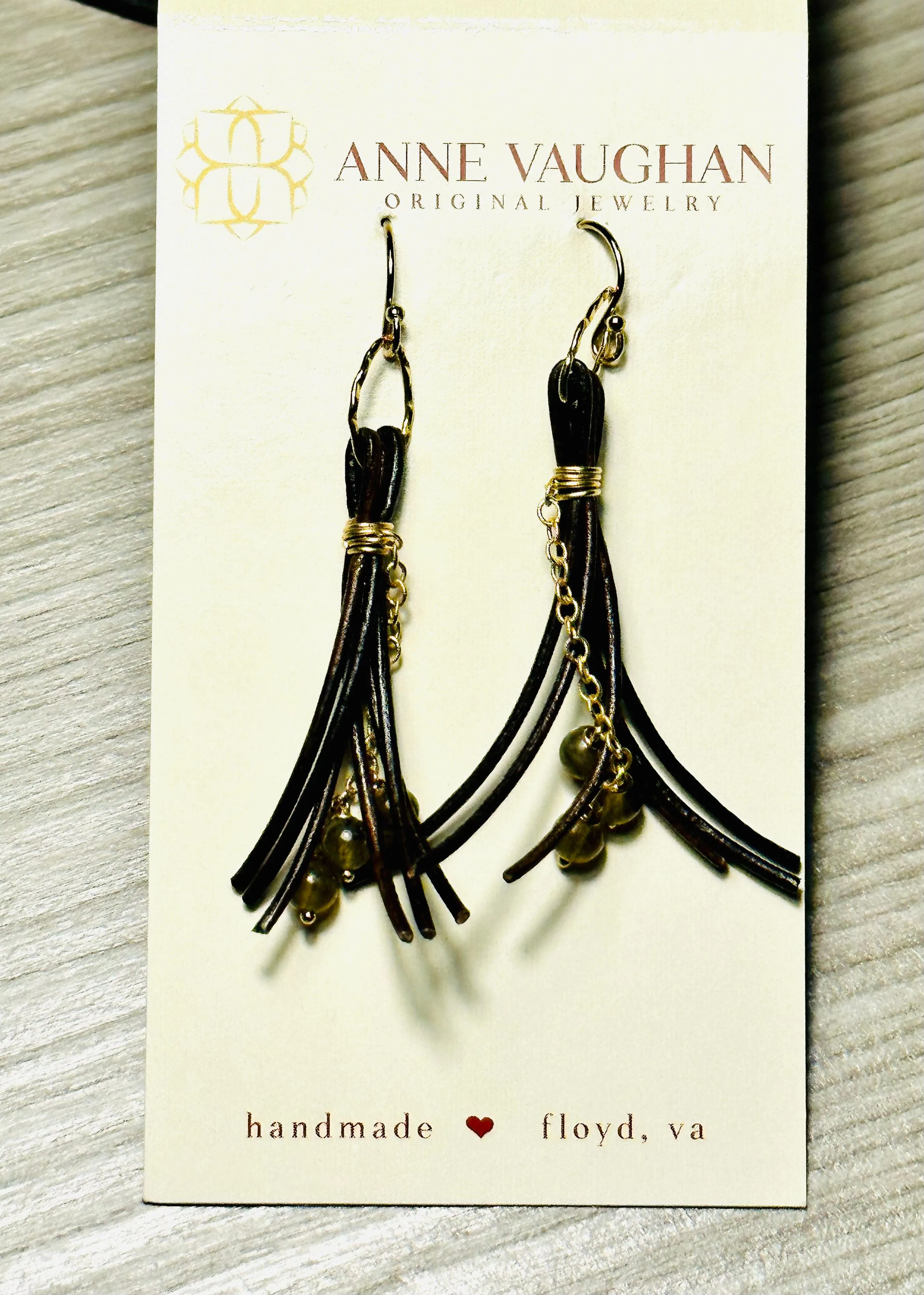 Fireside Labradorite Tassel Earrings