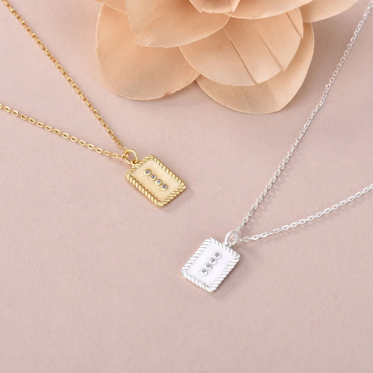 Four Diamond Necklace