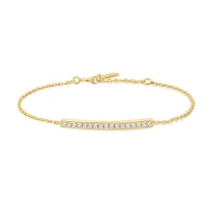 Gold Pavé Bar Bracelet