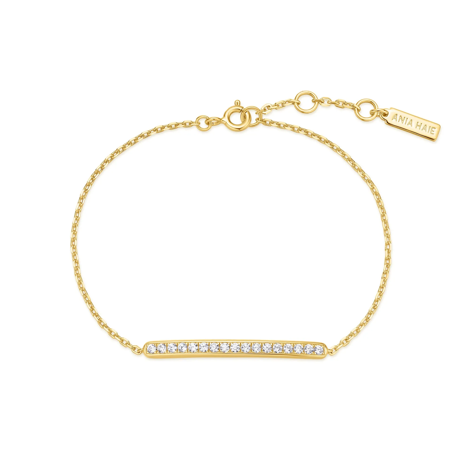 Gold Pavé Bar Bracelet