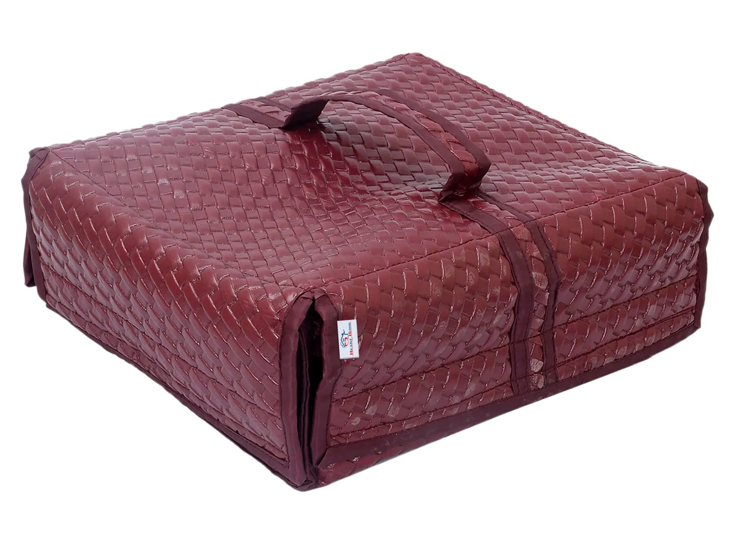 Heart Home Soft Leather Jewellery Organizer For Small Jewellery With 18 Pouches (Maroon) 54HH4076.