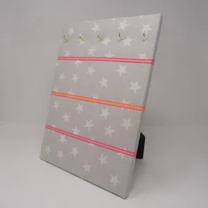 Hook & Hang Jewellery Board - Stars / Neon Ribbon