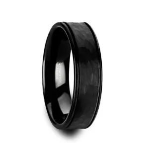 JOINER | Black Tungsten Ring Dual Offset Grooves