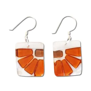 LAMA Glass Earrings - Amber