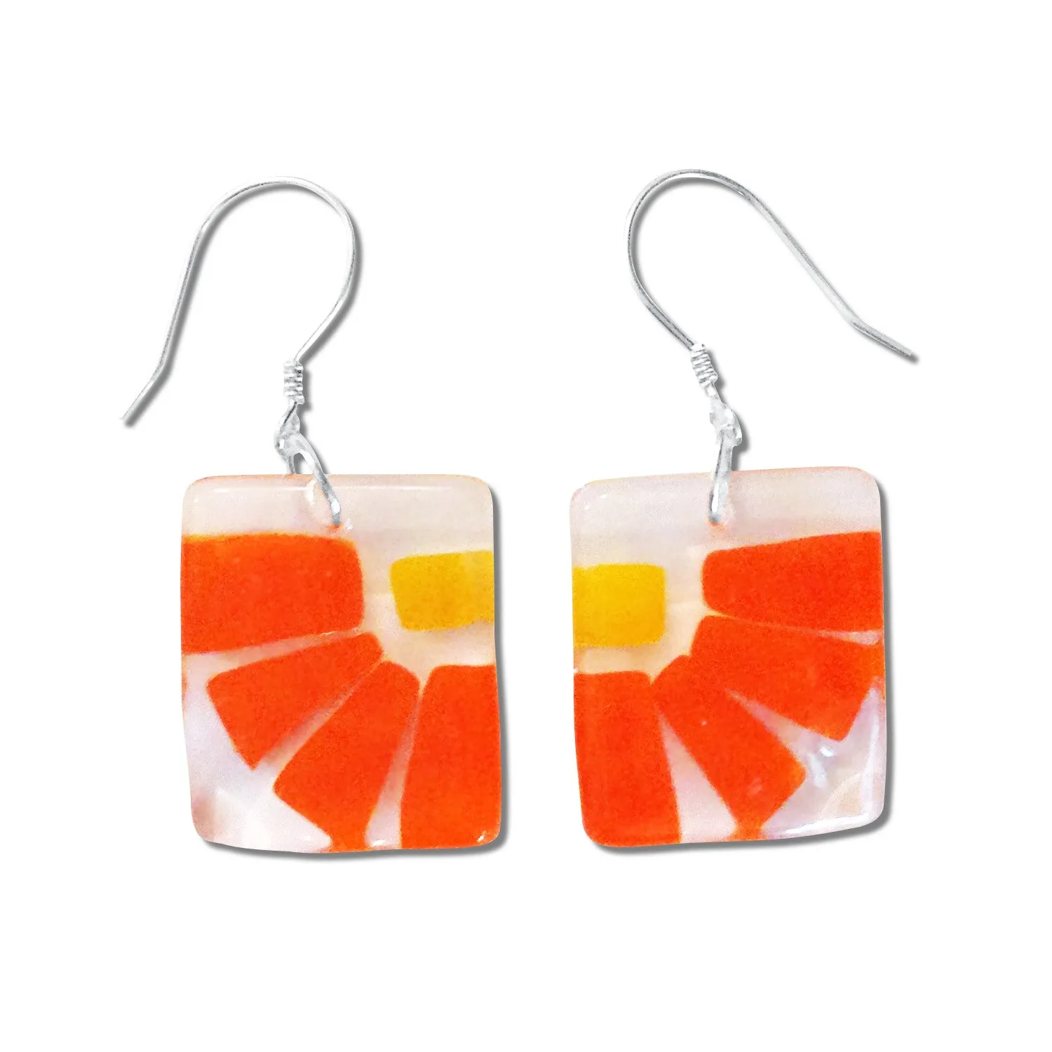 LAMA Glass Earrings - Amber