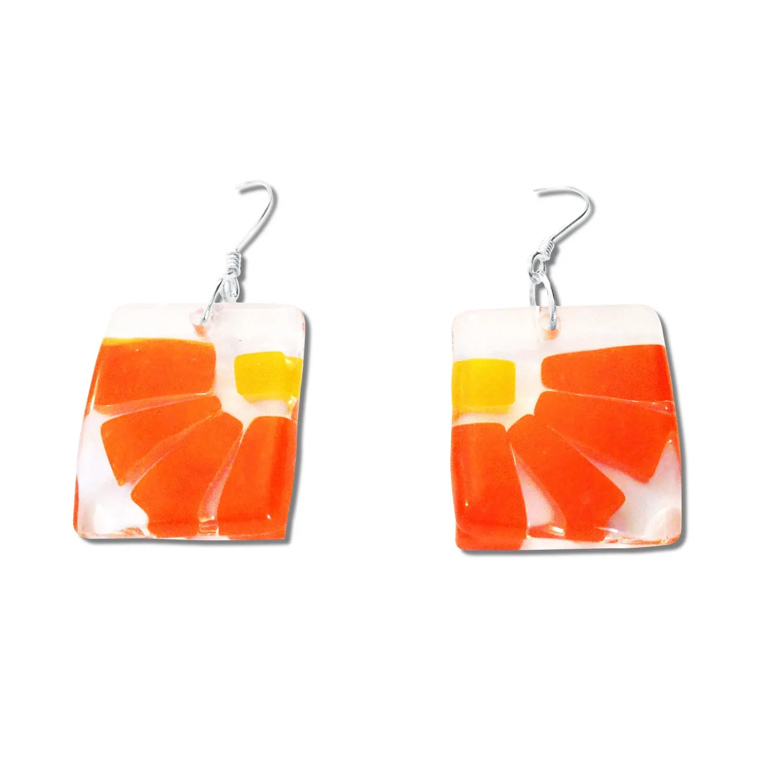 LAMA Glass Earrings - Amber