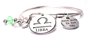 Libra Zodiac Expandable Bangle Bracelet Set