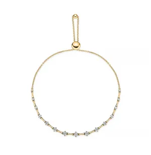 Memoire Cadence Bolo 18K Yellow Gold Diamond Bracelet