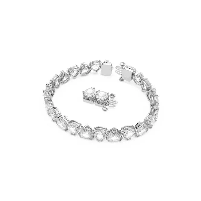 Millenia Trilliant Cut White Rhodium Plated Bracelet 5622451