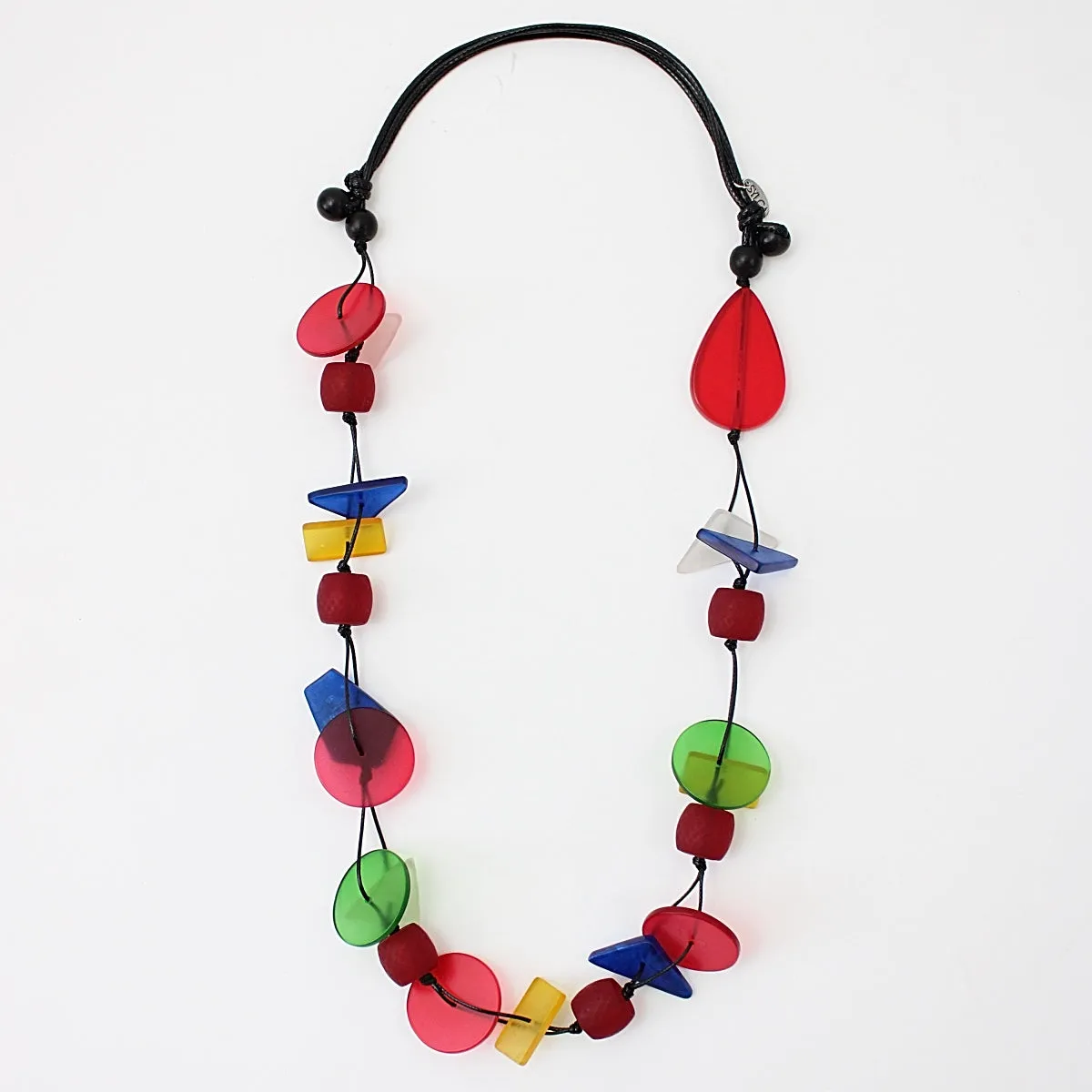 Multi Color Geometric Trinity Necklace