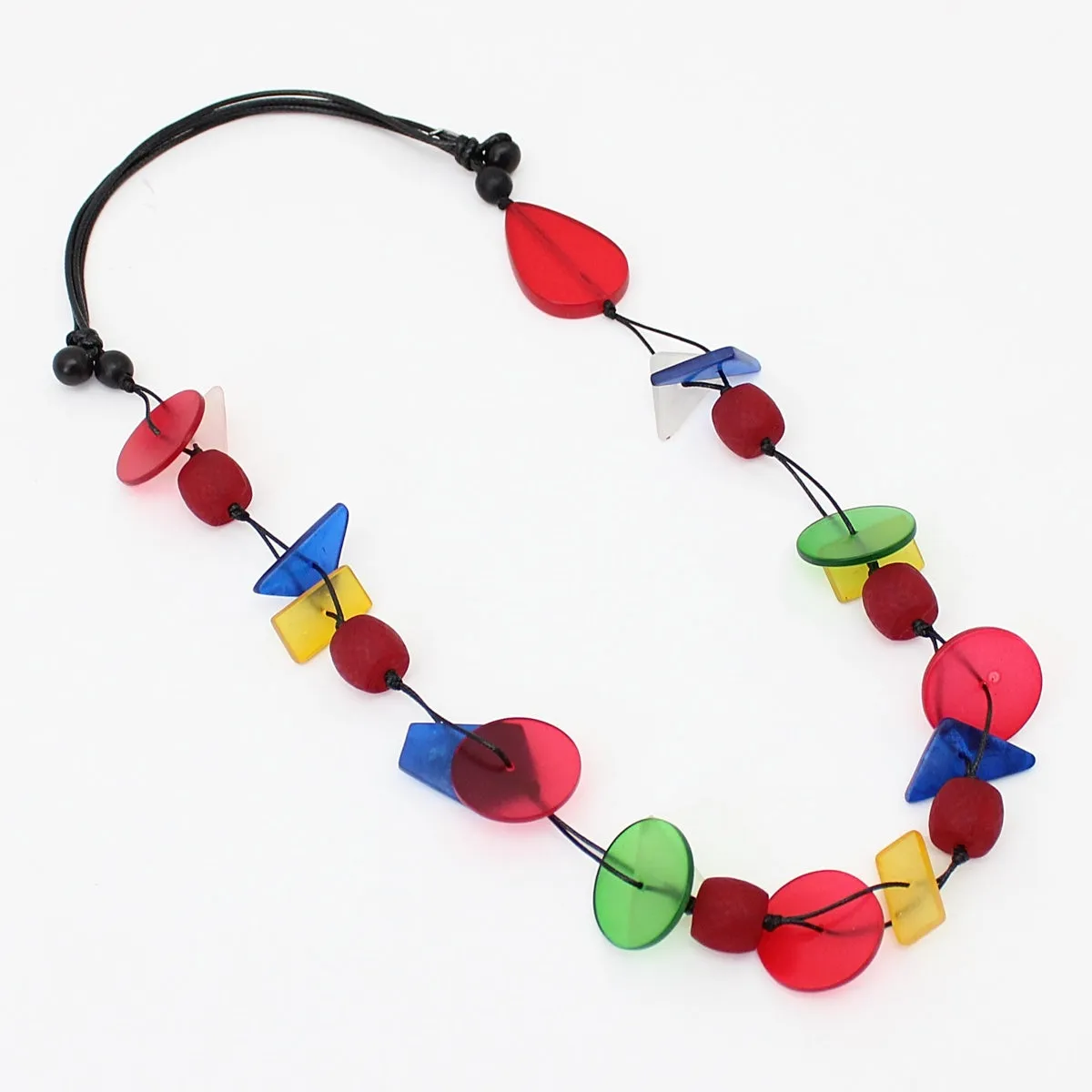 Multi Color Geometric Trinity Necklace