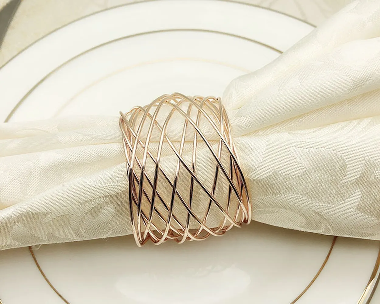 Napkin Rings 12 Pieces Metal Napkin Ring Holders