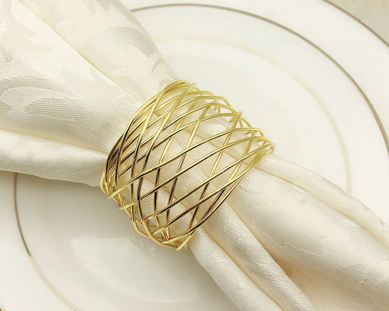 Napkin Rings 12 Pieces Metal Napkin Ring Holders