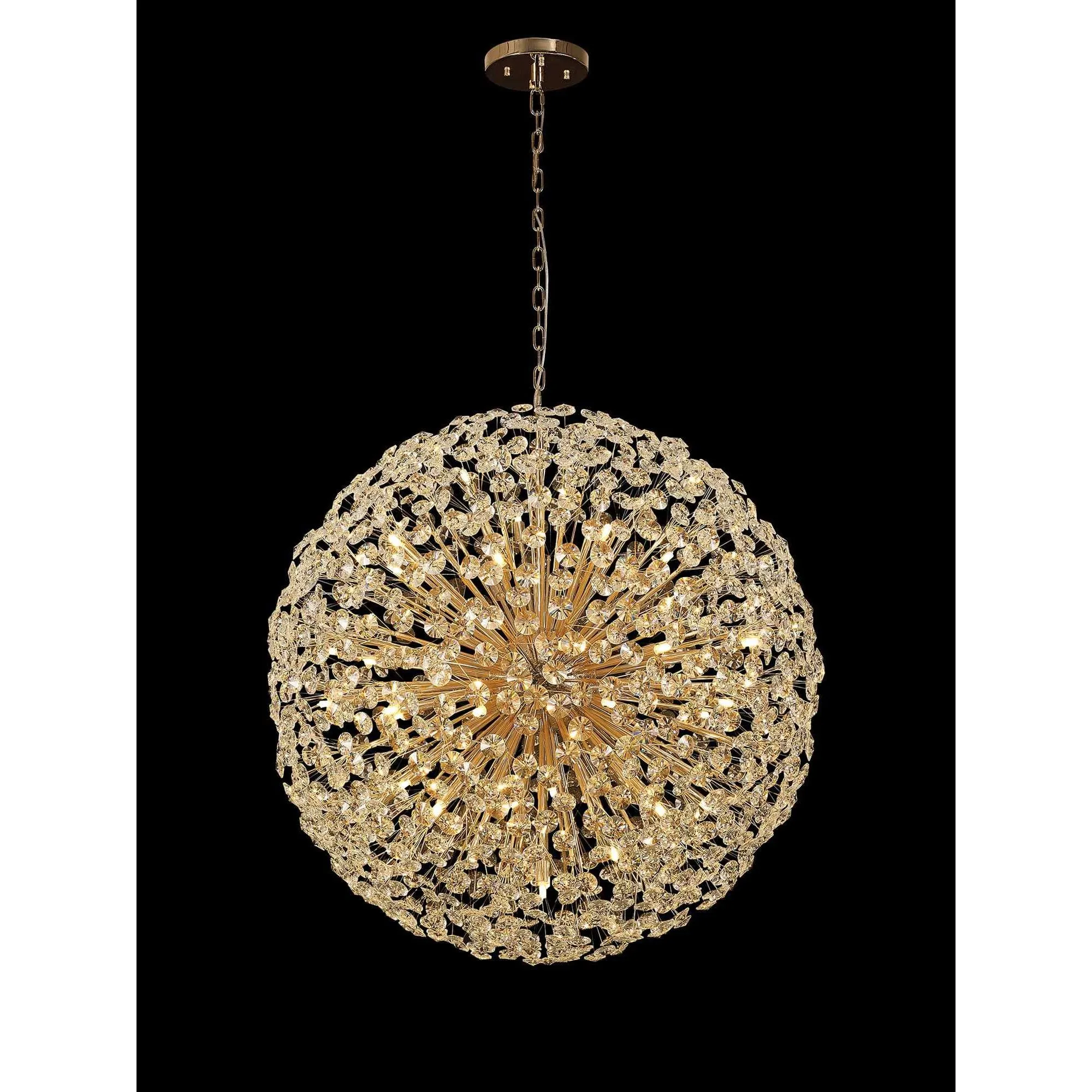 Nelson Lighting NL99869 Paris  48 Light Pendant French Gold Crystal