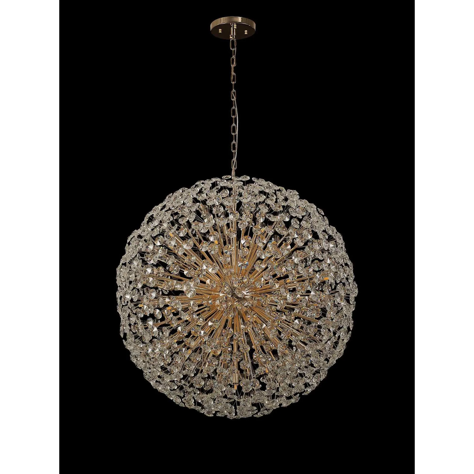 Nelson Lighting NL99869 Paris  48 Light Pendant French Gold Crystal